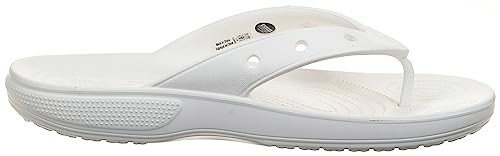 Crocs Unisex Men's And Women's Classic Flip Flops, White, 8 Us #TOP2