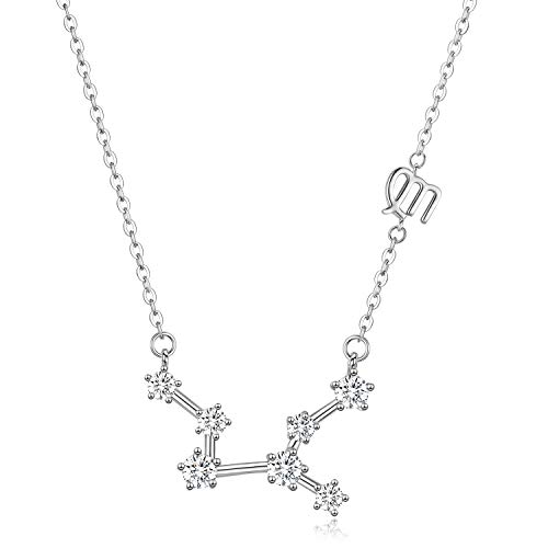 Collier Constellation Zodiaque en Argent, le cadeau d'anniversaire idéal pour femmes et filles