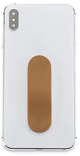 MOMOSTICK - El original! Soporte de dedo para teléfono móvil – Soporte de móvil para teléfono móvil, Agarre para teléfono móvil – anillo de celular para iPhone Samsung Huawei (Serie Matt - Marrón)