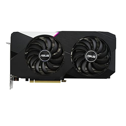 ASUS Dual GeForce RTX 3060 TI OC Edition Gaming Grafikkarte (Nvidia Ampere DLSS PCIe 4.0 8GB DDR6 Speicher 2x HDMI 1.2 3x DisplayPort 1.4a DUAL-RTX3060TI-O8G) One size