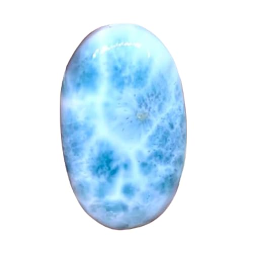 Gemme larimar de qualité cabochon ovale 28 x 17 mm idéal pour haute joaillerie