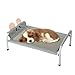 Baoblaze Elevated Pet Bed Raised Cot Versatile Portable Washable Supplies Comfortable Breathable Mesh Raised Cat Cot Bed, 61cmx45cmx23cm