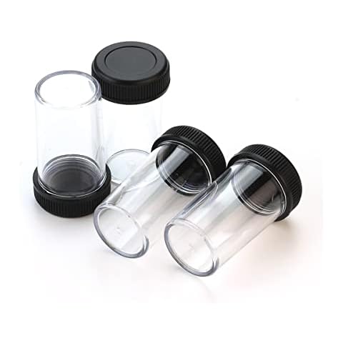 RADHAX Microscope Kit 4pcs Microscope Objective Lenses Lens Protective Case with Thread Microscope Lens Adapters Cover