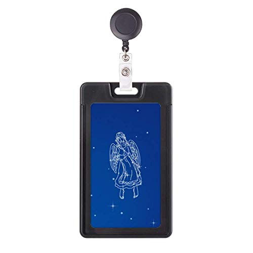 Étui à badge rétractable Vierge Star Universe avec cordon en nylon