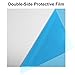DAJAVE 2 Pack 5052 H32 Aluminum Metal Sheet 12x12x1/16 Inch Flat Plain Thin Aluminum Plate, 1.5mm Aluminums Metal Plate with Protective Film, Finely Polished and Deburred, for Crafting, Industry