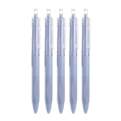 Bolígrafos de gel retráctiles Muloo 5 piezas 0.5 mm negro miniatura 3