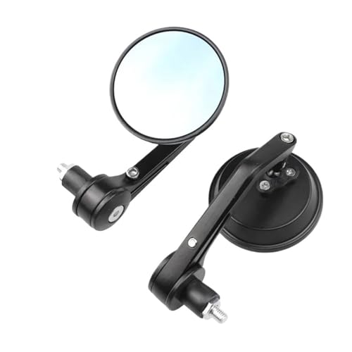 Espejos retrovisores para motocicleta de 7/8" redondos antideslumbrantes para manillar de scooter