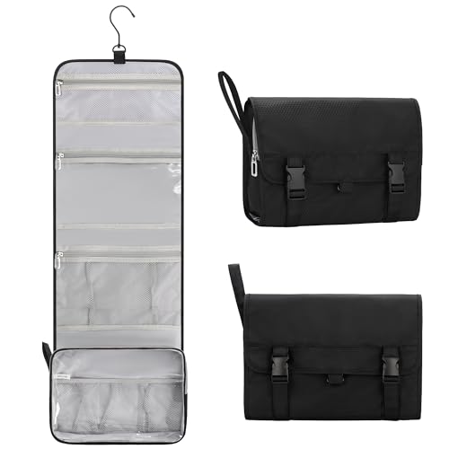 Relavel Travel Hanging Toiletry Bag for Men Women Travel Kit