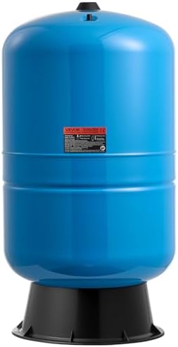 VEVOR 30-Gallon Vertical Well Pressure Tank, Pre-Charged Pressurized Water Tank for Well Pumps, Heavy-Duty Carbon Steel Water Storage Container for Home, School, Farm & Irrigation Systems
