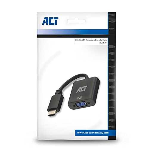 ACT HDMI to VGA Converter with Audio AC7535, Schwarz - Image 4