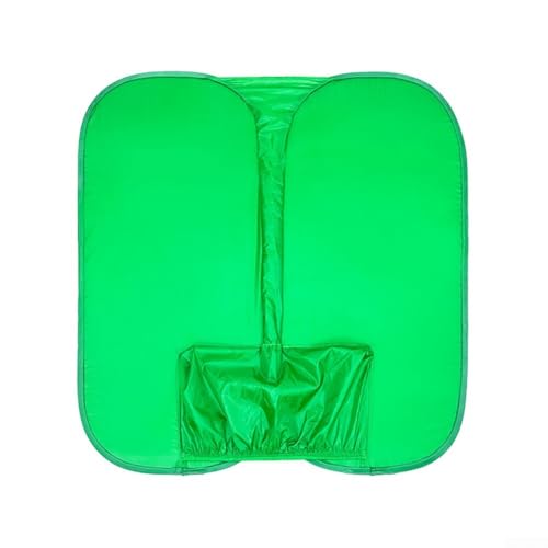 Pantalla verde plegable portátil, dos partes para instalación de sillas, fondo de tela de terciopelo resistente a las arrugas adecuado para documentales, entrevistas y configuraciones de estudio