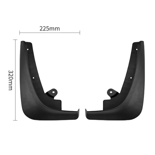 Garde-boue pour voitures Tesla Model X 2016-2022 | Pack complet avant et arrière - 5