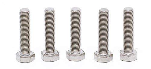 Image of (5pcs) BelMetric M8X1.0X35 A2-70 Stainlesss Steel Metric Fine Threaded Hex Tap Bolts DIN 961 for Automobiles, Motorcycles and Watercraft BR8X1.0X35SS