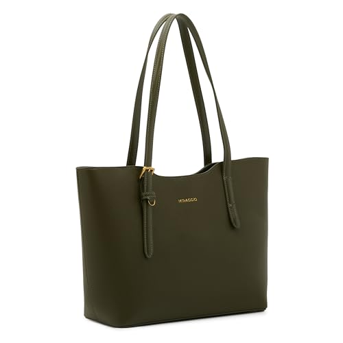 Image of Miraggio Riva 14 Inch Laptop Tote Bag For Women Office Use | Office Tote Bag With Padded Laptop Sleeve And Zipper Closure | Stylish Totes