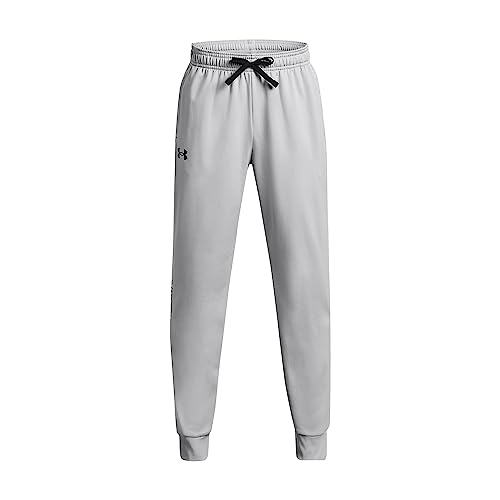 Under Armour Boys Brawler 2.0 Tapered Pants, (011) Mod Gray / / Black, X-Large Plus