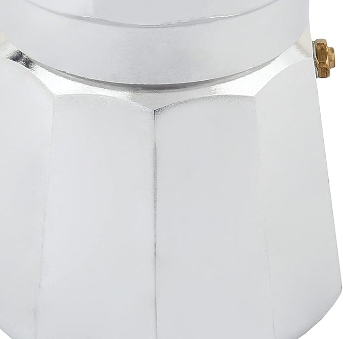 Image of Aluminium Espresso Coffee Maker, Moka Express 6 Cups Espresso Maker /Percolator /Stovetop /Filter Coffee Maker for Italian Mocha Coffee Moka Pot (260 ML, White)