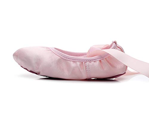 Lily's Locker -Zapatillas de Ballet de Suela Partida para Niñas Mujeres (Rosa, 25 Cover