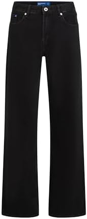 Karl Lagerfeld Jeans Damen Mid Rise Relaxed Denim Minimal Washed Black 2732