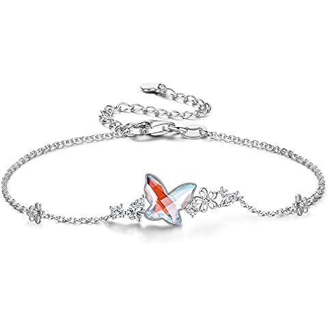 Silver Butterfly Charm Bracelet for Girls Cover