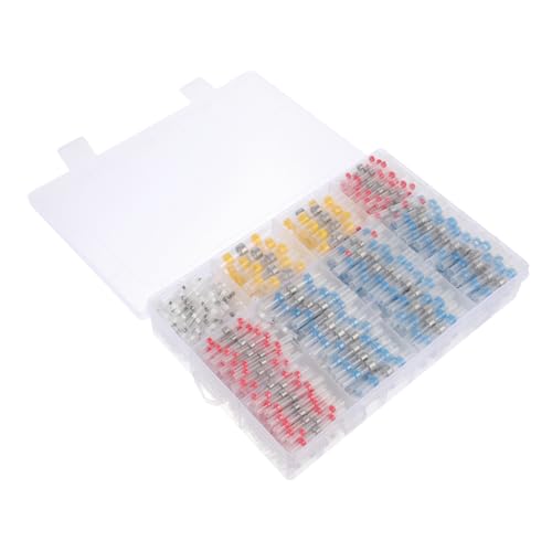 CONGARTENO 600 piezas Conectores de Cable Eléctrico Termorretráctiles Resistente al Agua para Empalme y Soldadura de Cables