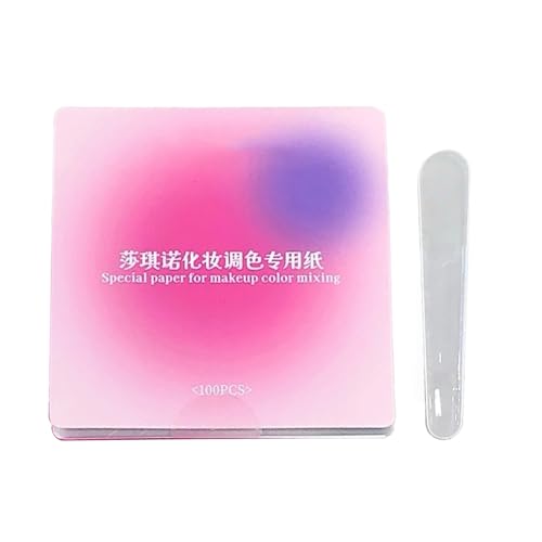 Papel para – 100 piezas de papel para mezclar colores para uñas, almohadilla portátil, cart para colores de uñas para mujeres y niñas que practican cosméticos para colorear manicura,