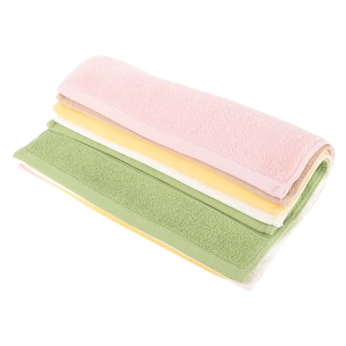 Garneck 5Pcs Soft Saliva Towels for Absorbent Handkerchiefs Multi Use Washcloths for Wipes Burping Bathing and Face Cleaning