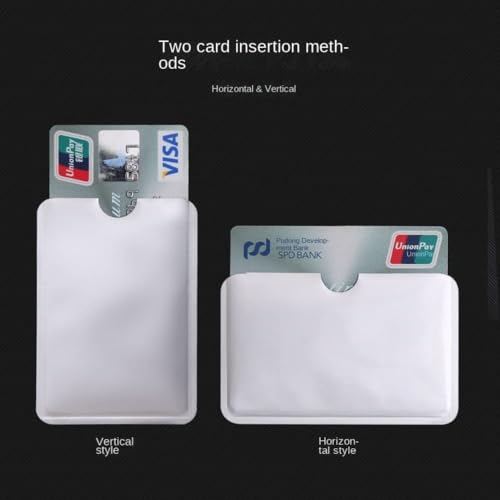 Anti-Scan Card Sleeve, ID Card Protector Blocker, Anti Scan RFID Blocking Sleeve, Wallet Cover for Credit Card Passport(style8-10pcs)2