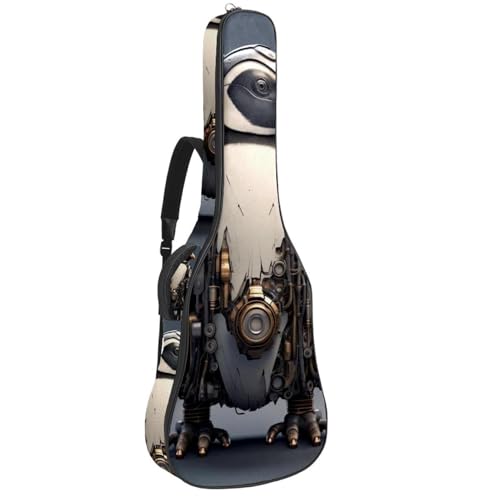 Housse pour guitare acoustique à motif pingouin, l'étui idéal pour vos cours et répétitions