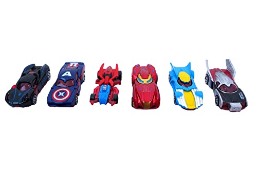TECHNO BUZZ DEAL WITH DEVICE OF GLOB Metal Perfect Toy Push and Go Mini Cars for Kids | Small Metal Movie Vehicle (Multicolour, Pack of 6)