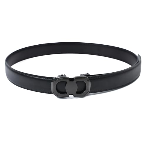 Image of WildHorn Men's Leather Belt Gift Set | Genuine Leather belt Strap with 2 Interchangeable Buckles | Formal & Casual Wear Adjustable Belt | Automatic lock leather belt for men
