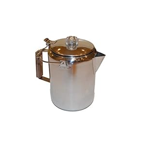 Oregon Trail – 12 Cup Stainless Percolator – Camping Coffee Pot