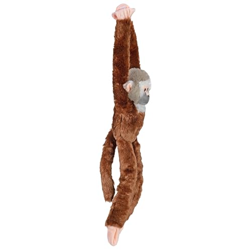 Idée cadeau bébé peluche singe écureuil suspendu de 56 cm