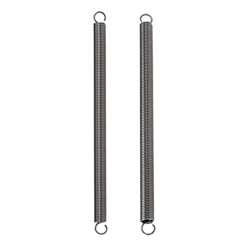 Ressorts de rallonge en acier gris 2x16x280 mm à haute élasticité
