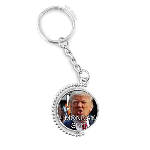 Keyholder Trump ridicule multicolore, idée cadeau insolite avec anneau rotatif