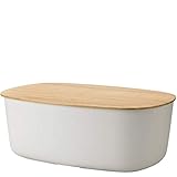 RIG-TIG by stelton Brotkasten BOX-IT mit Schneidbrett light grey