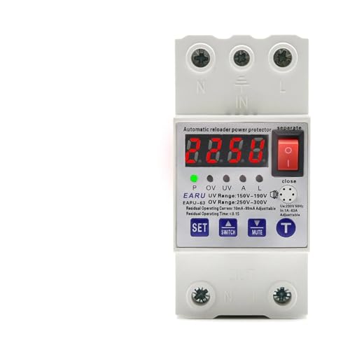 Disjoncteur automatique 63 A et relais de protection contre surtension pour éviter les pannes