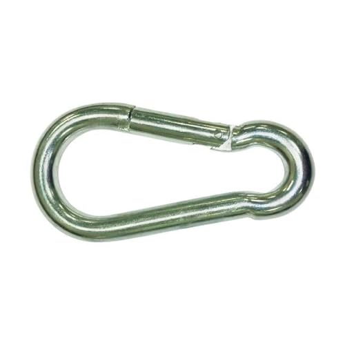 0.44 in. Dia. x 4.75 in. Zinc-Plated Steel Spring Snap, 200 lbs