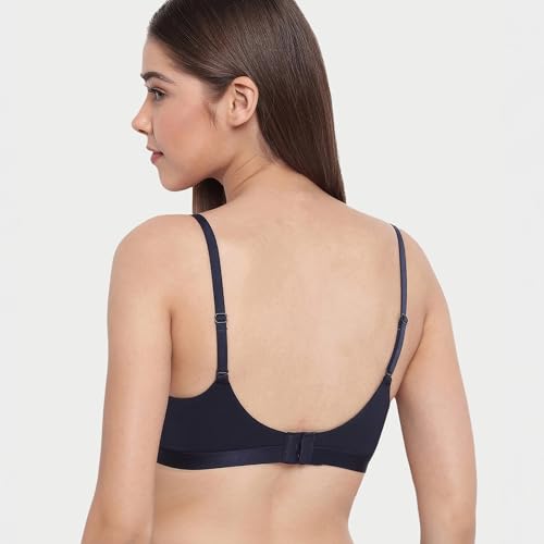 Image of Enamor Innovations CloudSoft, Invisi Neckline Women's Cotton Everyday T-Shirt Bra - Padded, Wirefree, Medium Coverage - A032