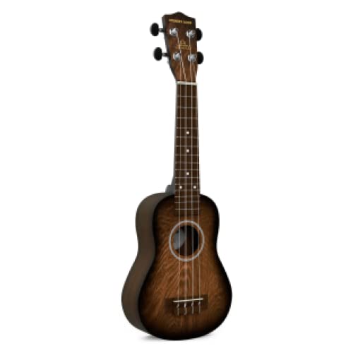 Monkey Loop Jungle Pack Brown Ukelele Soprano (Ukelele, Funda, Afinador, Púa y Gamuza Limpiadora)