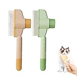 2 Stück Fellblitz bürste katze,fellblitzbürste,Effiziente Reinigung von Tierhaaren,Es kann sowohl zu Hause als auch unterwegs verwendet werden.Gelb und Grün