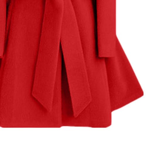 Maiyifu-GJ Womens Elegant Dress Coat Mid Long Notched Lapel Wool Blend Trench Coats Fall Winter Fashion Overcoat with Belt4