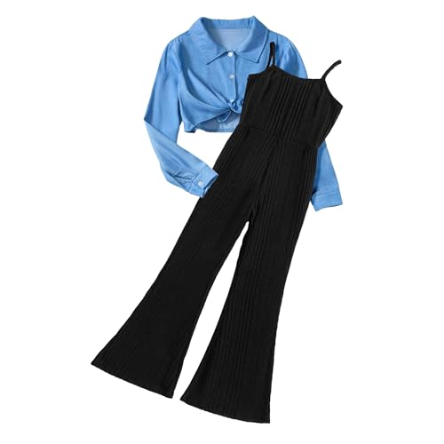 Asbabiy T-shirt à manches longues avec nœud noué pour...