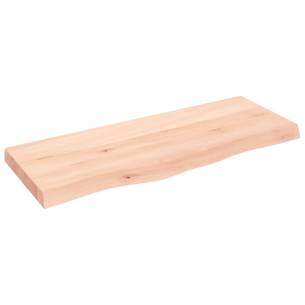 Encimera de baño Madera Maciza sin Tratar 100x40x6 cm, Encimera Cocina, Tablero para Mesa, Encimera Lavabo, Muebles De Baño - 3156034