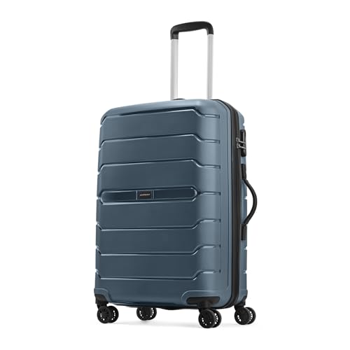 Aristocrat Liberty Medium (Check-in) Trolley Bag, 68Cm | Combination Lock | 8 Wheels | 3 Years International Warranty | Spanish Blue