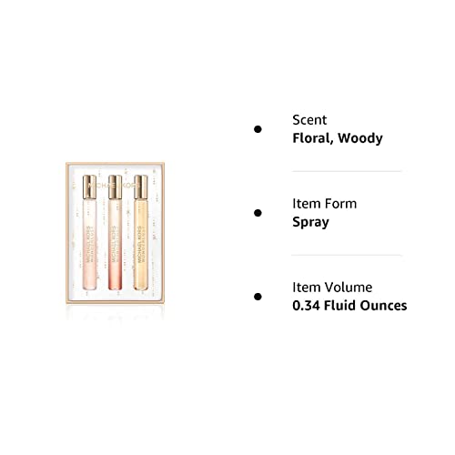 Michael Kors Wonderlust 3 Piece Purse Spray Set For Women (Includes 3X 0.34 Fl Oz Purse Spray) #TOP2