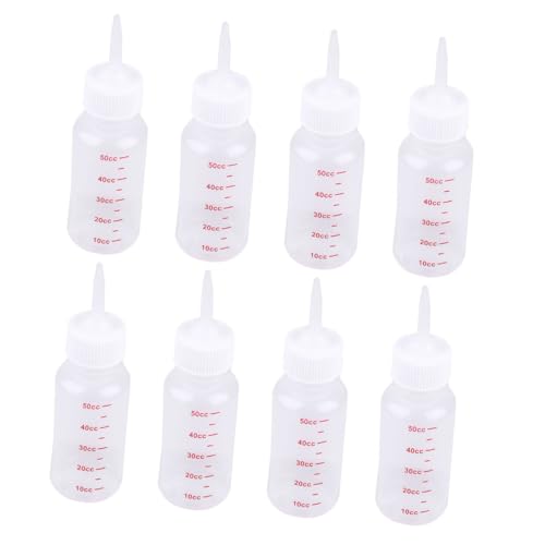 Mipcase Pet Nursing Bottles for Newborn Kitten Puppies Silicone Bottles Scale Lines Easy to Clean Reusable