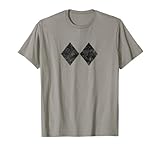 Retro Double Black Diamond Ski Sign Symbol Graphic T-Shirt