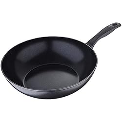 Titan Wok Bergner Titan Wok Aluminio Forjado Apto para inducción, Negro, Ø 30 x 8.5 cm