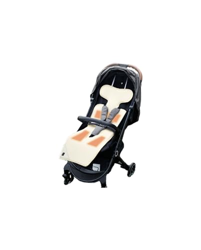 Image of Bebena Baby Stroller Liner Heating Pad Cushion Universal Fit for Most Strollers, Car Seats, Highchairs, Bouncers, and More (Beige)