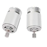 Lawnoval RS550 Elektromotor für Kinder, 24 V, 40.000 U/min, Hochgeschwindigkeits-Kupferdraht, Ersatzteil mit vorinstalliertem Getriebe, 2 Stück